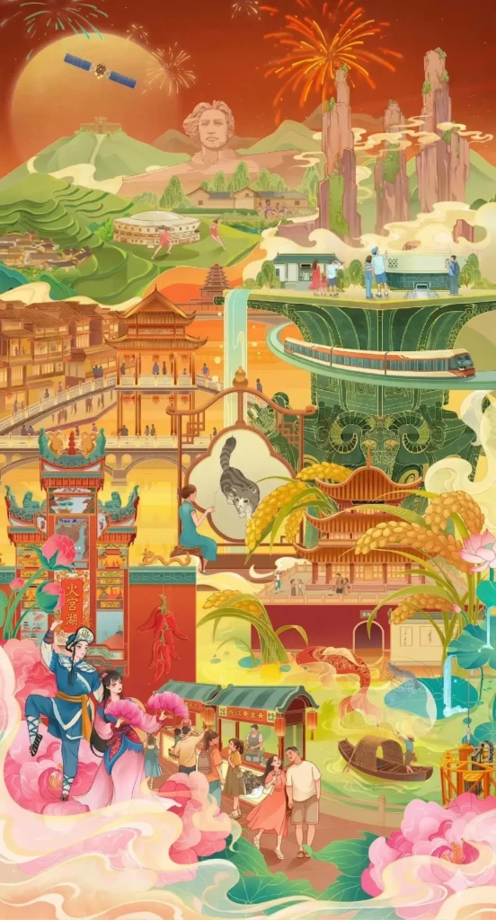 Hunan Itinerary
Changsha itinerary
Fenghuang Ancient Town travel
Zhangjiajie Avatar mountainsguide
Hunan spicy food culture