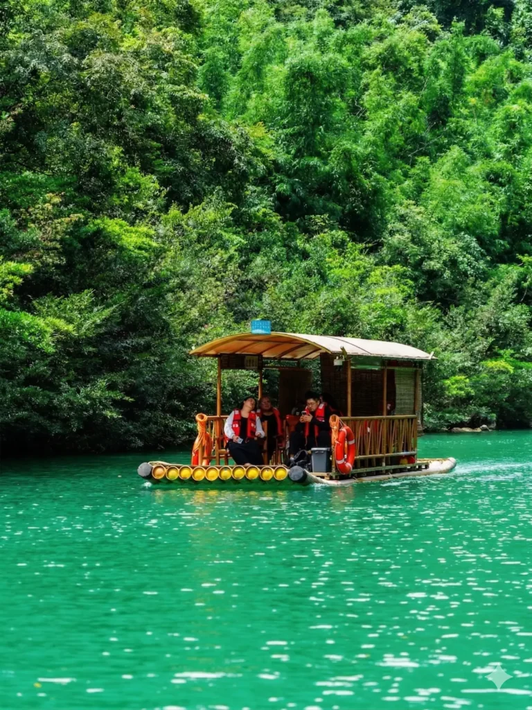Libo itineraryLibo travel guideDaqi kongMaolan Nature ReserveGuizhou travelChina travelWitnessing the pristine emerald lakes of the Maolan Nature Reserve region during this China travel adventure