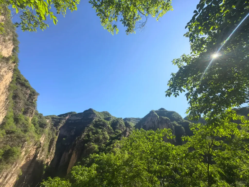 Hiking the magnificent Baili Gorge to discover the top Baoding attractions on your Baoding itinerary.