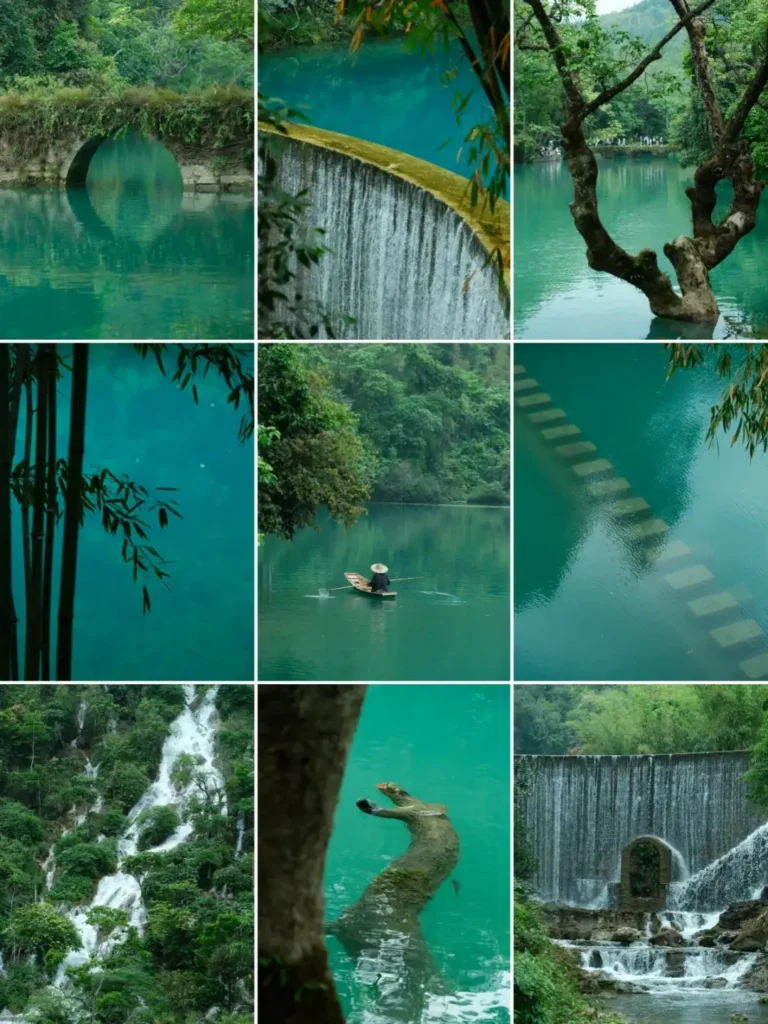 Libo itineraryLibo travel guideXiaoqi kongMaolan Nature ReserveGuizhou travelChina travelWitnessing the pristine emerald lakes of the Maolan Nature Reserve region during this China travel adventure