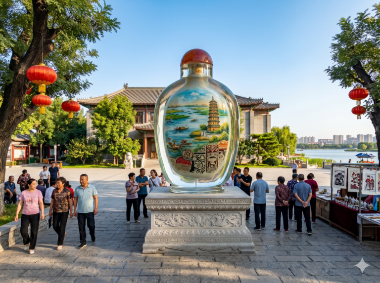 Bird watching at Hengshui Lake is one of the top things to do in Hengshui. Hengshui travel guide Things to do in Hengshui Hengshui attractions Hengshui itinerary Hengshui Lake Inside-painted snuff bottles