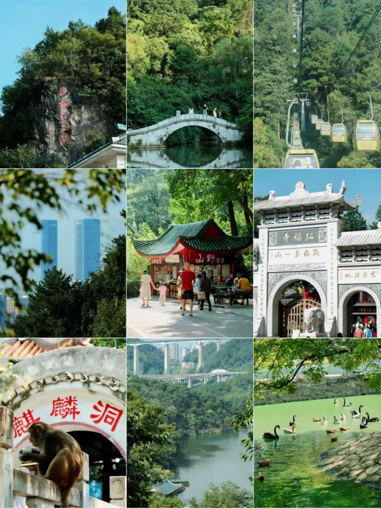 Guiyang travel guideGuiyang itineraryQianlingshan ParkGuizhou travelHiking the historic defensive walls during your Guiyang itinerary adventure.