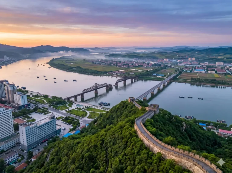 Visiting the Yalu River Broken Bridge is one of the top things to do in Dandong outlined in this Dandong travel guide. Dandong travel guide Things to do in Dandong Dandong attractions Dandong itinerary Yalu River Tiger Mountain Great Wall North Korea border