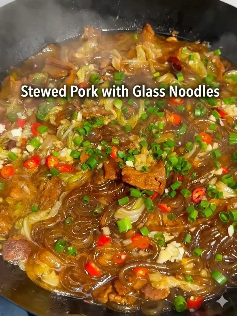 Pork Stew with Glass Noodles (Zhurou Dun Fentiao)