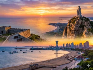 Watching the sunset at Bayuquan is one of the top things to do in Yingkou outlined in this Yingkou travel guide. Yingkou travel guide Things to do in Yingkou Yingkou attractions Yingkou itinerary Bayuquan Hongxi Valley Hot Springs