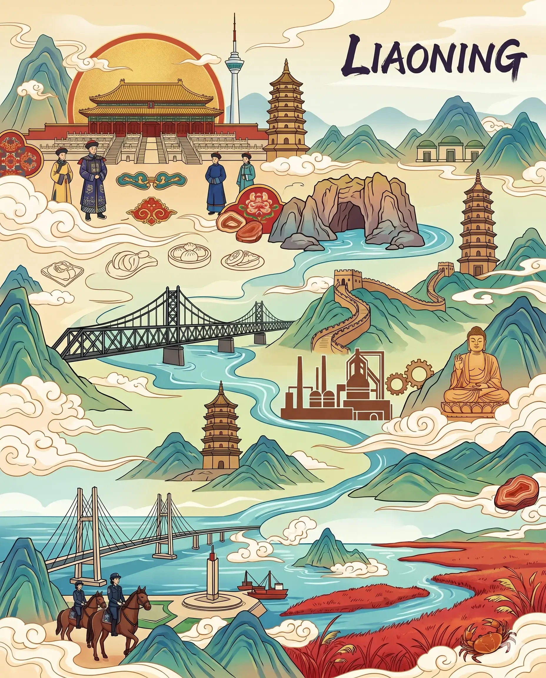 Visiting Panjin Red Beach is one of the top things to do in Liaoning.
Liaoning travel guide
Things to do in Liaoning
Liaoning attractions
Liaoning itinerary
Shenyang Imperial Palace
Panjin Red Beach
Dalian