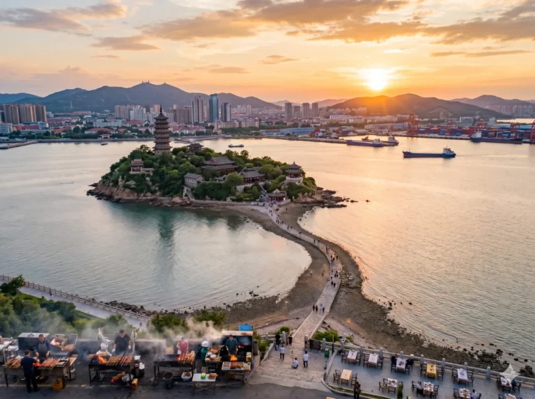 Walking to Bijia Mountain is one of the top things to do in Jinzhou outlined in this Jinzhou travel guide. Jinzhou travel guide Things to do in JJinzhou Jinzhou attractions Jinzhou itinerary Bijia Mountain Jinzhou Barbecue Liaoshen Campaign